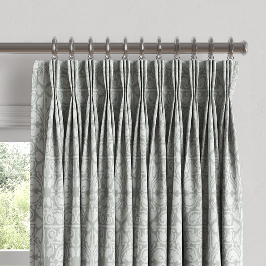 Pinch Pleat Drapery in Palazzo - Gray