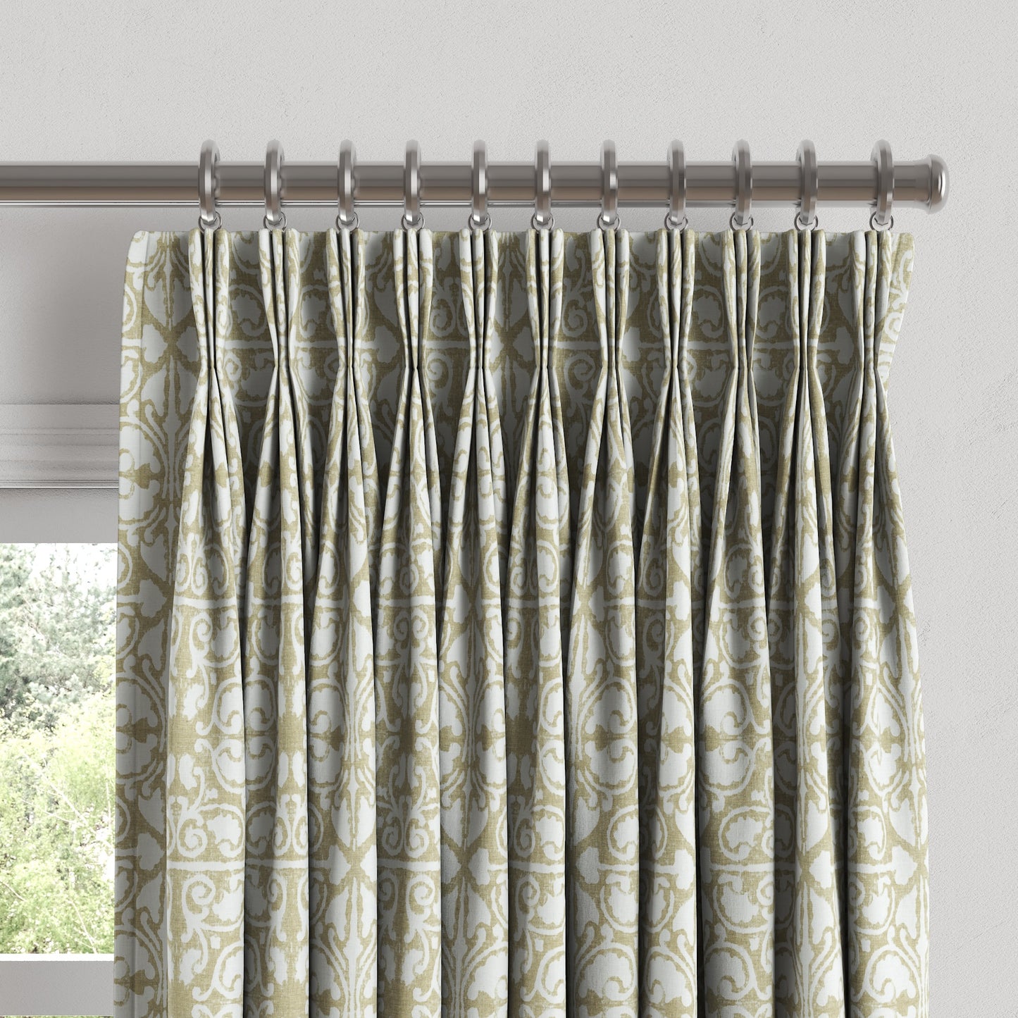 Pinch Pleat Drapery in Palazzo - Linen