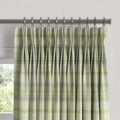 Pinch Pleat Drapery in Summer Plaid - Stone