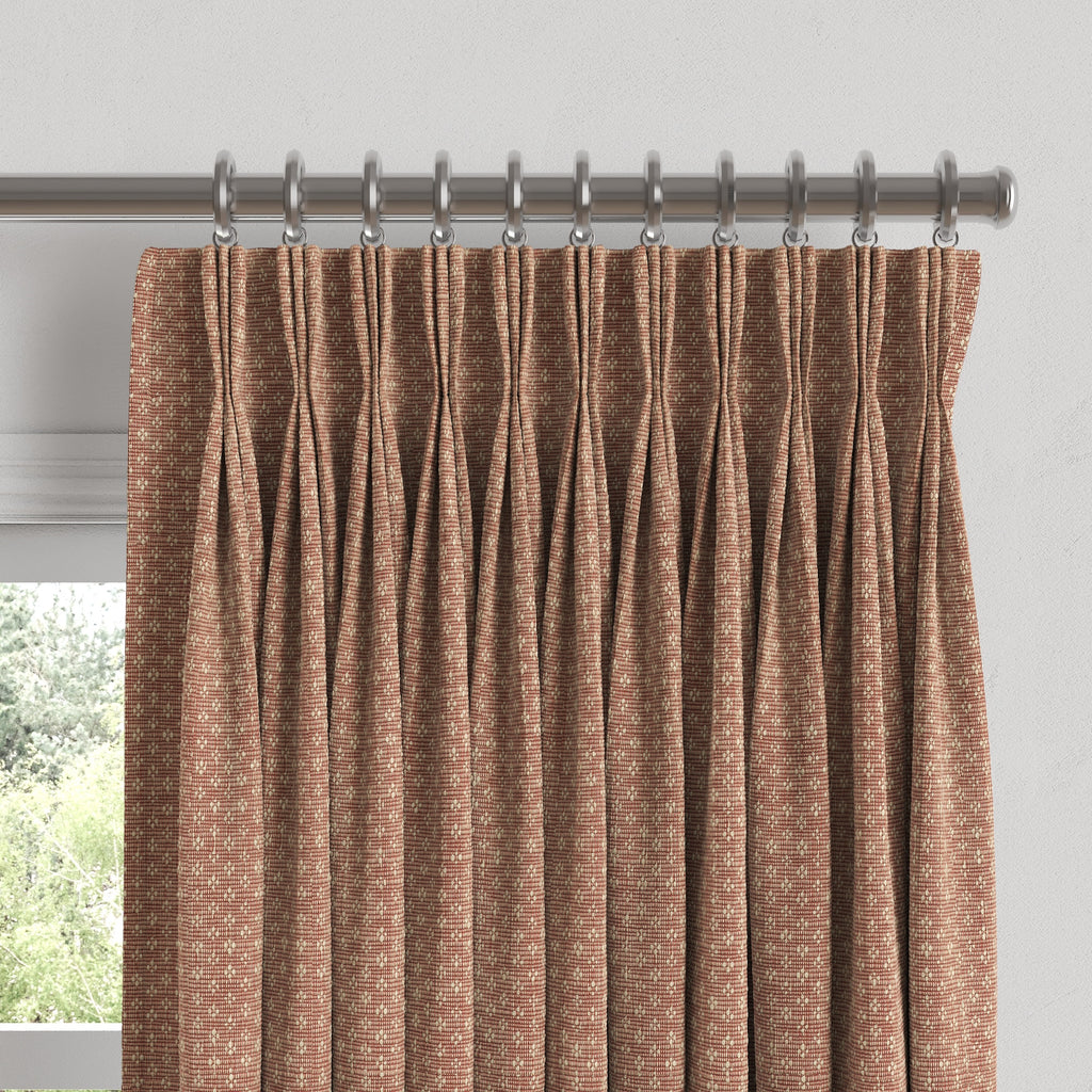 Pinch Pleat Drapery in Ditsy - Bandana