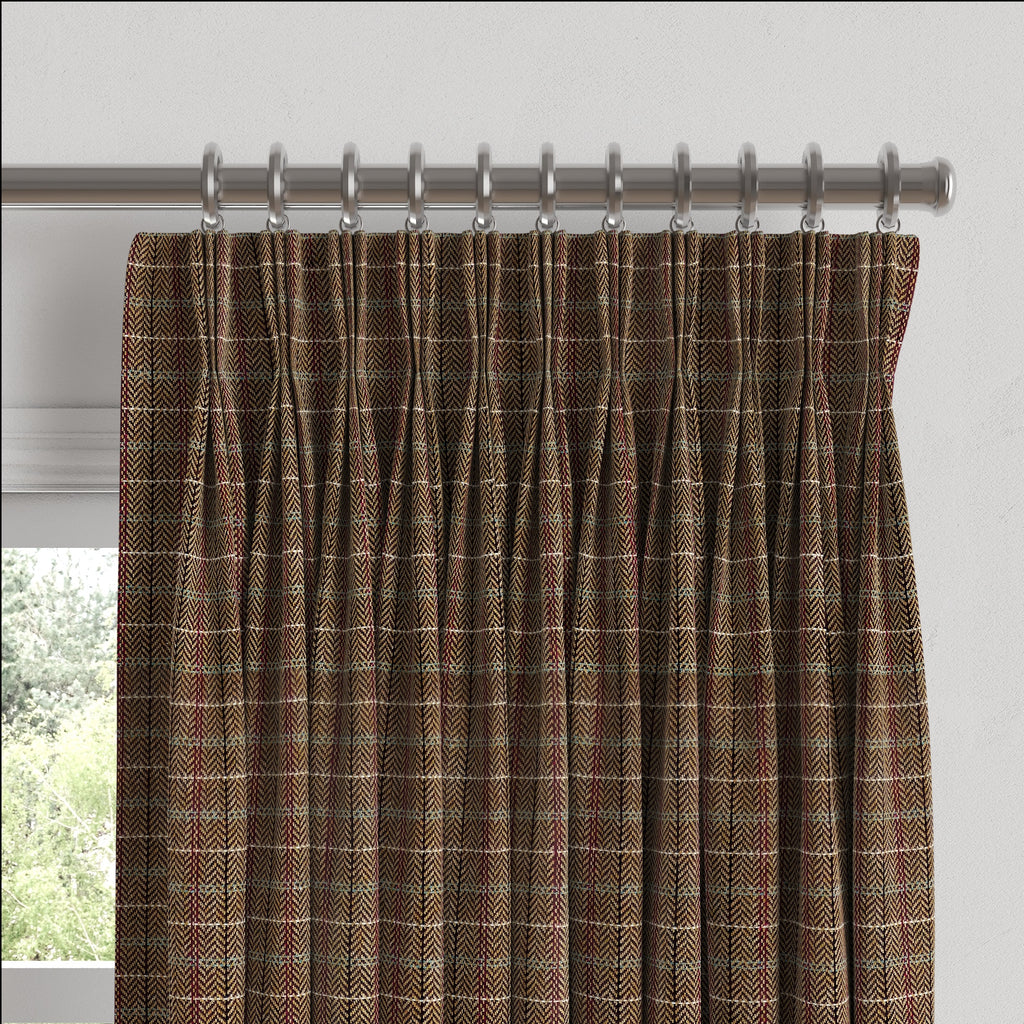 Pinch Pleat Drapery in After Hours - Espresso