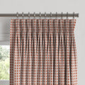 Pinch Pleat Drapery in Luxe Gingham - Red