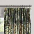 Pinch Pleat Drapery in Enchanted Forest - Peridot