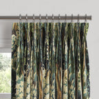 Pinch Pleat Drapery in Enchanted Forest - Peridot