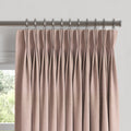 Pinch Pleat Drapery in Woven Cotton - Pink