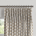 Pinch Pleat Drapery in Mini Florals - Birch