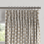 Pinch Pleat Drapery in Mini Florals - Birch