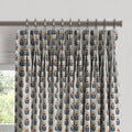 Pinch Pleat Drapery in Mini Florals - Pottery