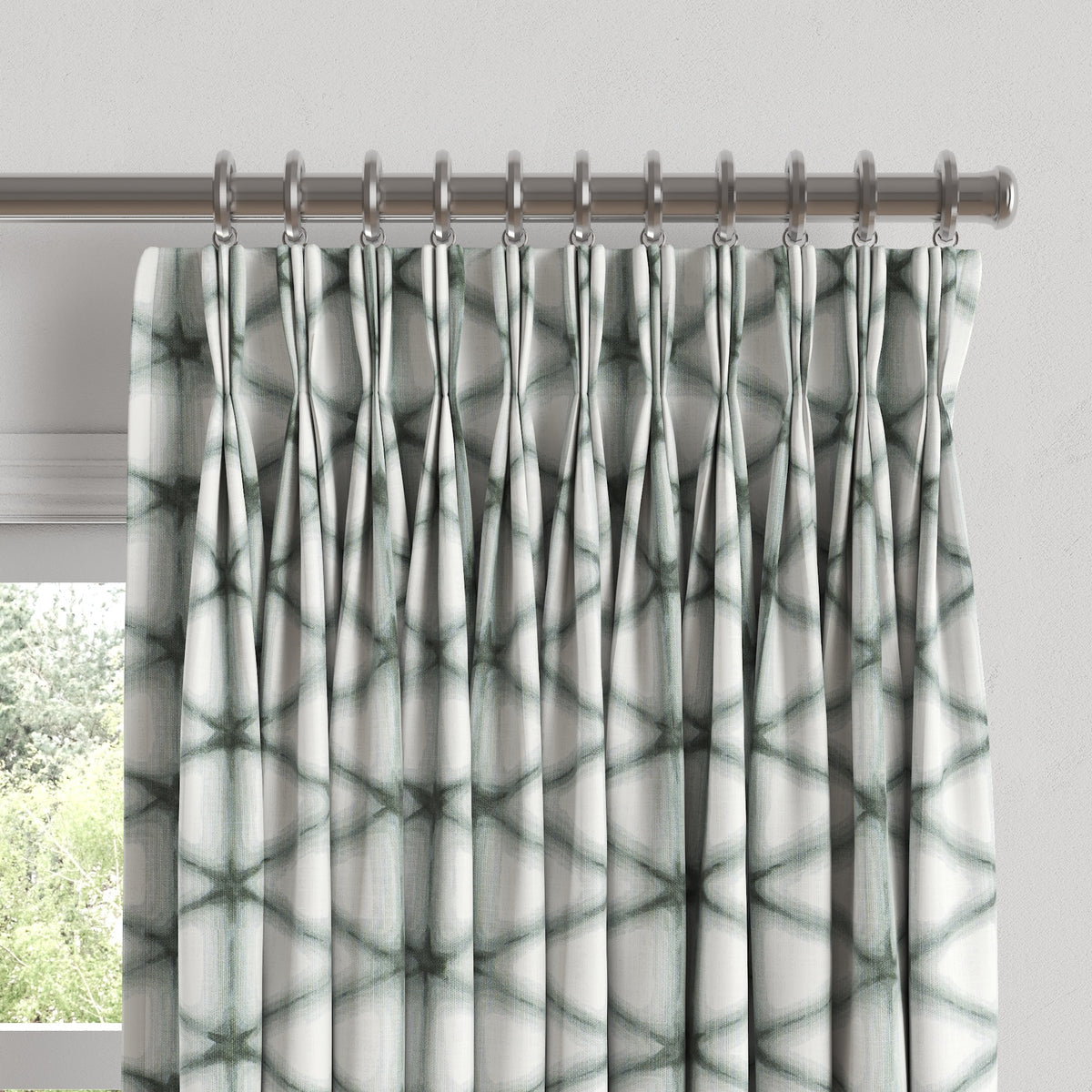 Pinch Pleat Drapery in Point Taken - Frost