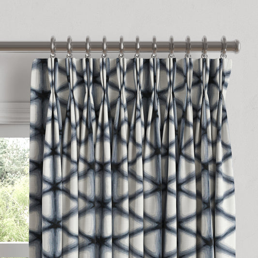 Pinch Pleat Drapery in Point Taken - Ink