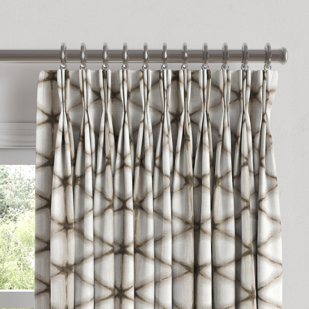 Pinch Pleat Drapery in Point Taken - Wood