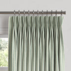 Pinch Pleat Drapery in Candy Shop Stripes - Bottleglass