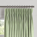 Pinch Pleat Drapery in Candy Shop Stripes - Lime