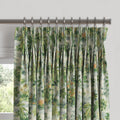 Pinch Pleat Drapery in Tropical Toile - Palm