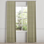 Ripplefold Drapery in Woven Cotton - Sand