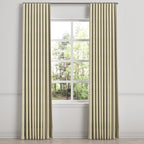 Ripplefold Drapery in Woven Cotton - Beige