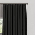 Ripplefold Drapery in Classic Linen - Black
