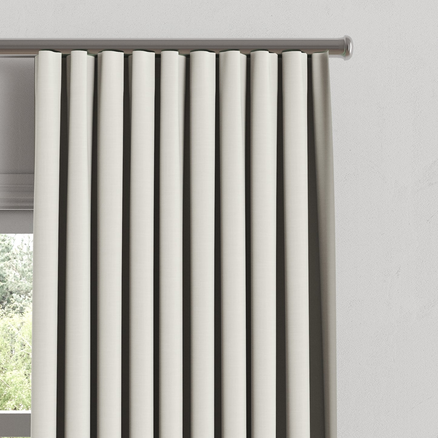 Ripplefold Drapery in Classic Linen - Oat