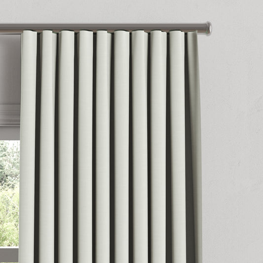 Ripplefold Drapery in Classic Linen - Silver