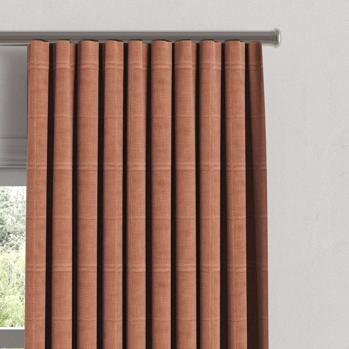 Ripplefold Drapery in Moray - Clay