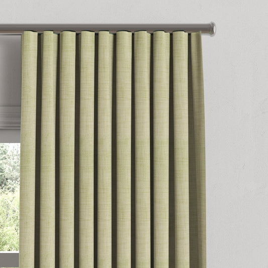 Ripplefold Drapery in Woven Cotton - Sand