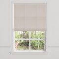Flat Roman Shade in Luxe Gingham - Blush