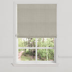Flat Roman Shade in Luxe Gingham - Chocolate
