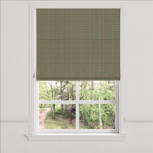 Flat Roman Shade in Speakeasy - Heritage