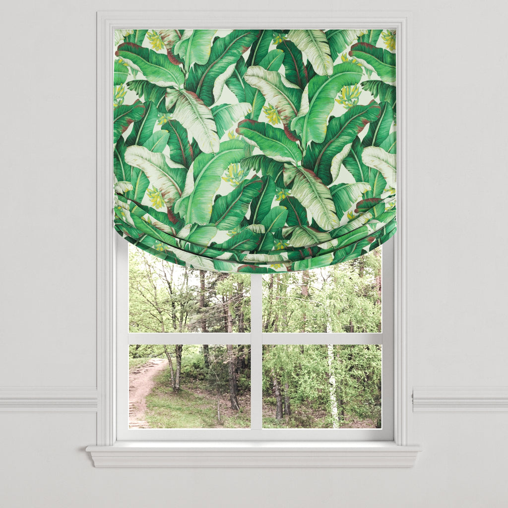 Relaxed Roman Shade in Island Breeze