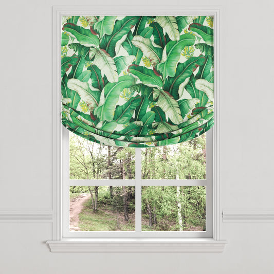 Relaxed Roman Shade in Island Breeze