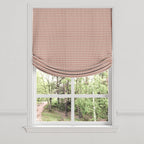 Relaxed Roman Shade in Luxe Gingham - Red