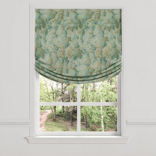 Relaxed Roman Shade in Enchanted Forest - Mineral