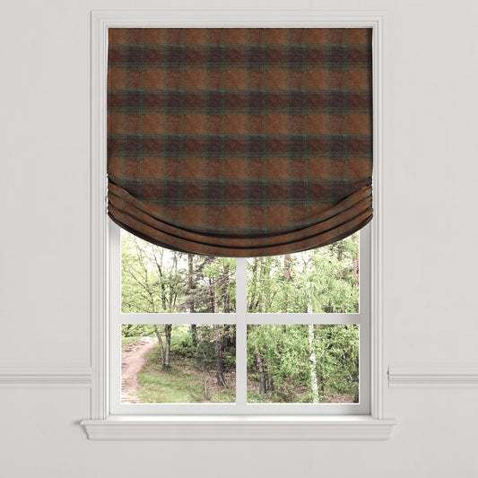 Relaxed Roman Shade in Cozy Cabin - Pumpernickel