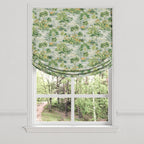 Relaxed Roman Shade in Tropical Toile - Palm
