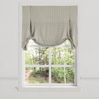 Tulip Roman Shade in Luxe Gingham - Chocolate