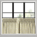 Pinch Pleat Cafe Curtains in English Garden - Honey