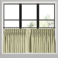 Pinch Pleat Cafe Curtains in After Hours - Fresco