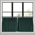 Pinch Pleat Cafe Curtains in After Hours - Green