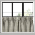 Pinch Pleat Cafe Curtains in Luxe Gingham - Chocolate