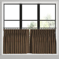 Pinch Pleat Cafe Curtains in Speakeasy - Tobacco
