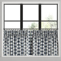 Pinch Pleat Cafe Curtains in Point Taken - Ink