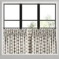 Pinch Pleat Cafe Curtains in Point Taken - Wood