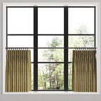 Pinch Pleat Cafe Curtains in Speakeasy - Woodland