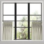 Pinch Pleat Cafe Curtains in Candy Shop Stripes - Dune