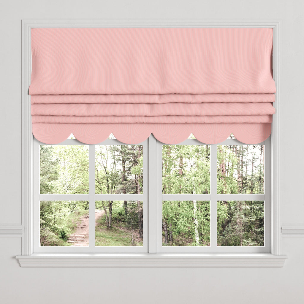 Flat Roman Shade in Baldwin - Scarlet