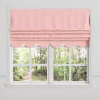 Flat Roman Shade in Baldwin - Scarlet
