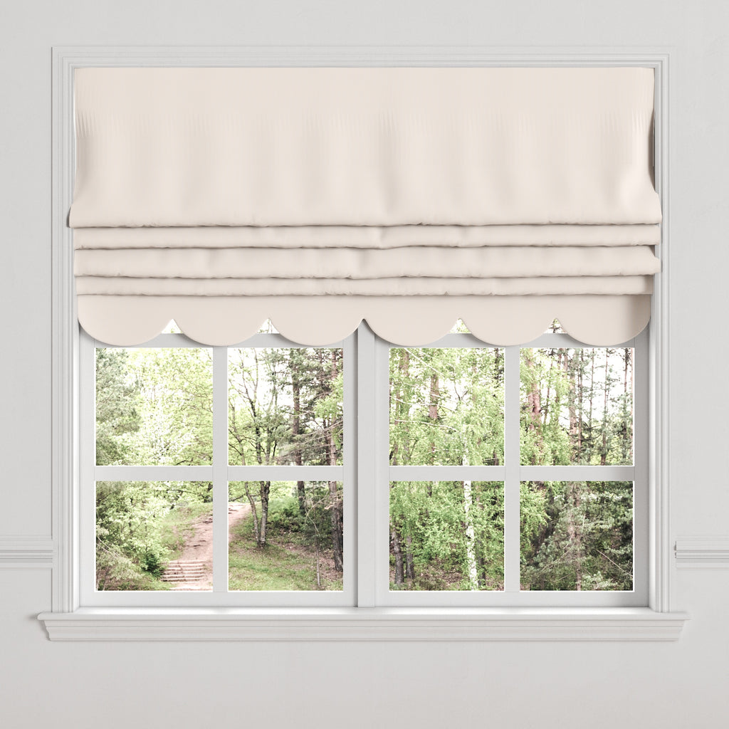 Flat Roman Shade in Baldwin - Ballet Slipper
