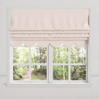 Flat Roman Shade in Lush Linen - Cameo