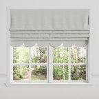 Flat Roman Shade in Ditsy - Fresh Blue