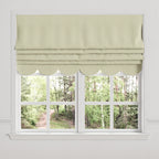 Flat Roman Shade in Luxe Gingham - Butter